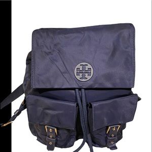 Tory Burch Back pack in Navy Blue with gold accents